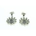 Women Earrings Designer Floral 925 Sterling Silver Natural Black Onyx Gem Stone